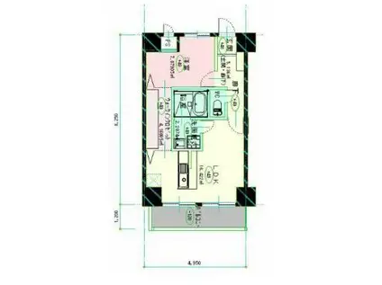 ラクラス延岡ステーションコート(1LDK/5階)の間取り写真