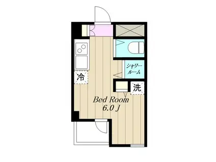 キタノハウス(ワンルーム/3階)の間取り写真