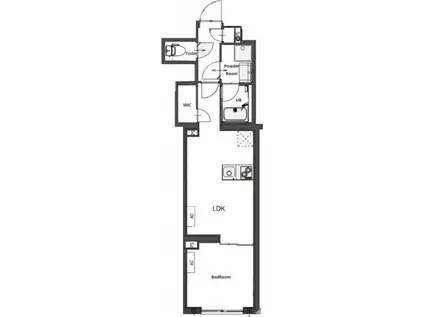 CREATIF東日暮里(1LDK/2階)の間取り写真