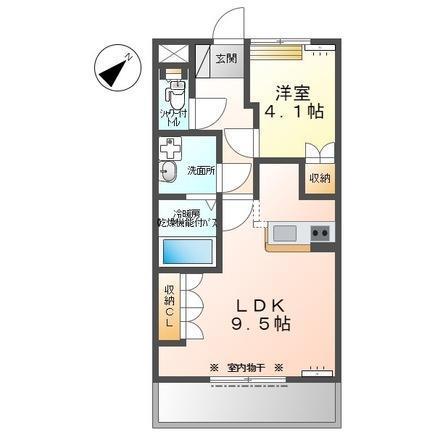 シャーロット・II(1LDK/2階)の間取り写真