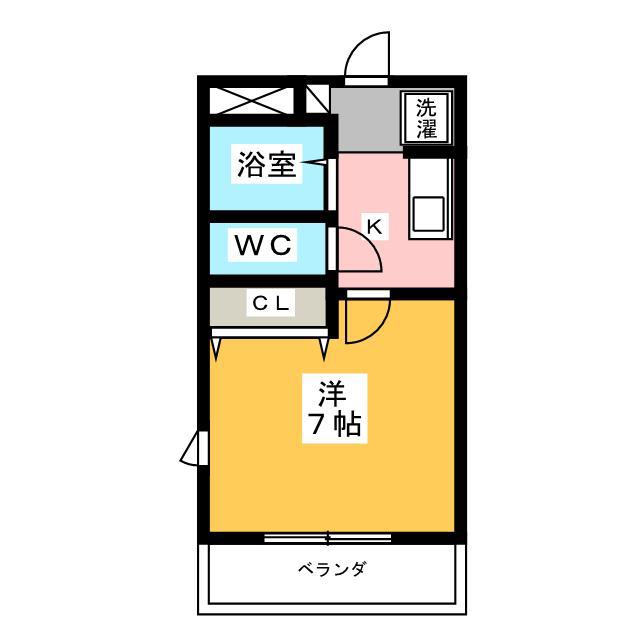 パストラル(1K/2階)の間取り写真