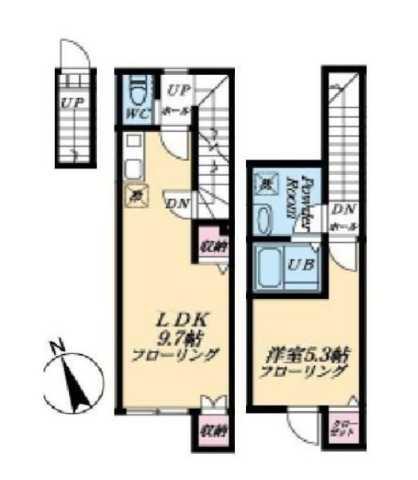 マイレジデンス鷺宮(1LDK/2階)の間取り写真