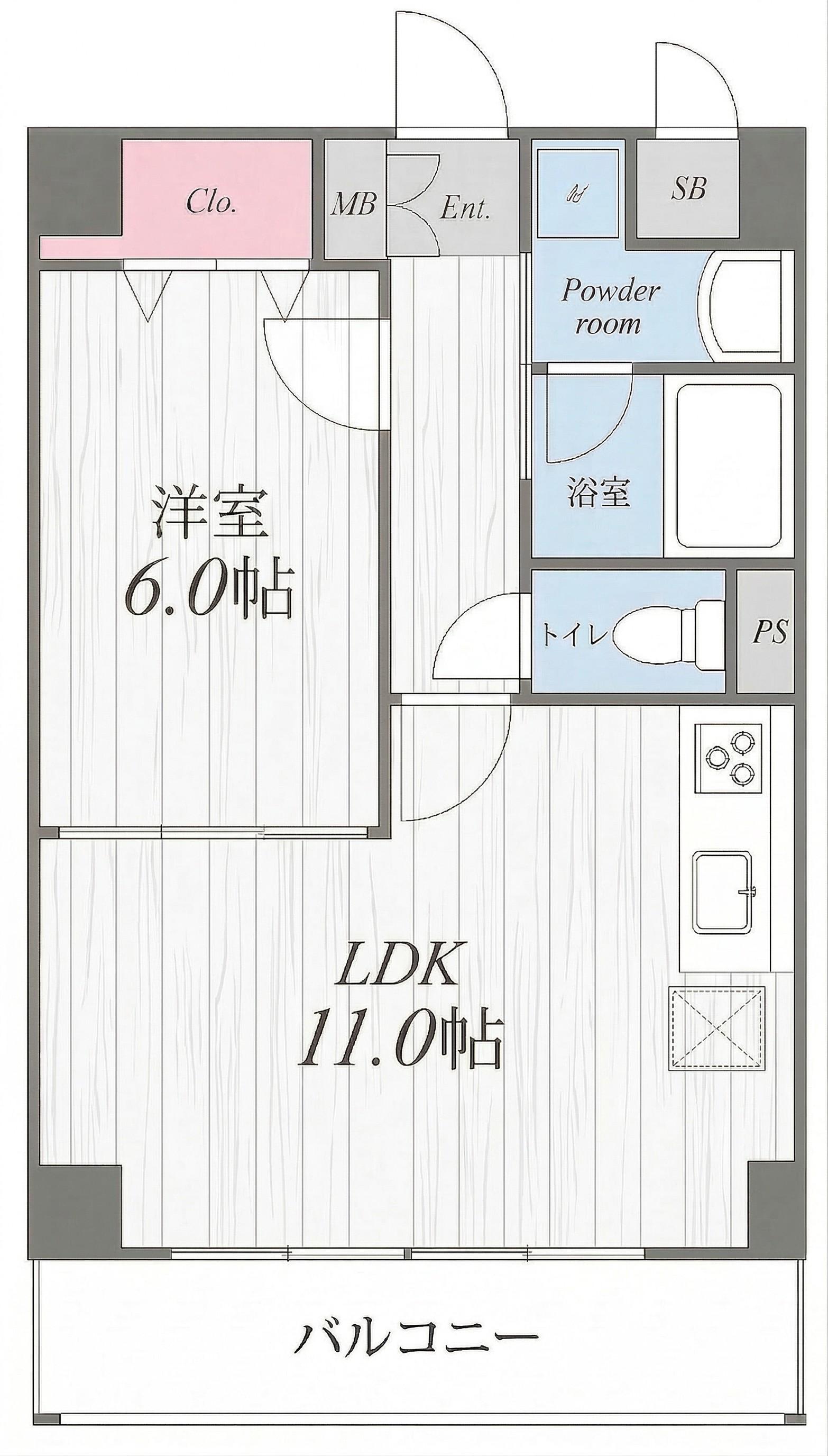 AVANTI(1LDK/3階)の間取り写真