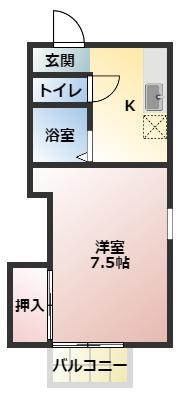 HIIRAGI神田町(1K/1階)の間取り写真