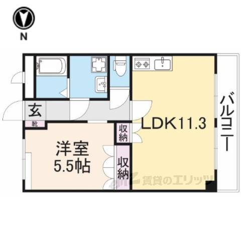サニーコート富士(1LDK/1階)の間取り写真