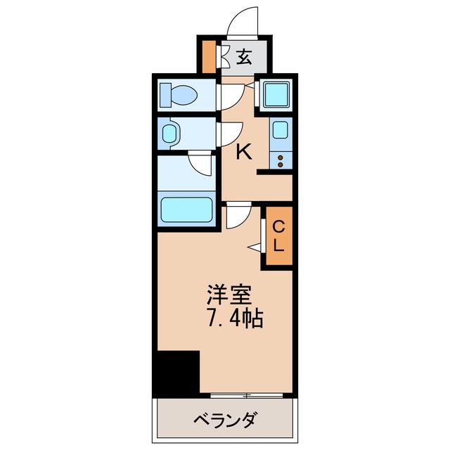セイワパレス丸の内駅前プレミア(1K/6階)の間取り写真