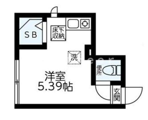 CA氷川台(ワンルーム/1階)の間取り写真