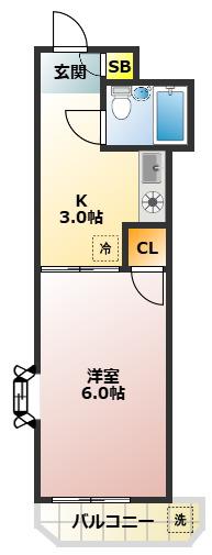 アティ桜台(1K/1階)の間取り写真