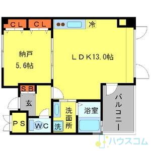 セブンハイツ(1LDK/3階)の間取り写真
