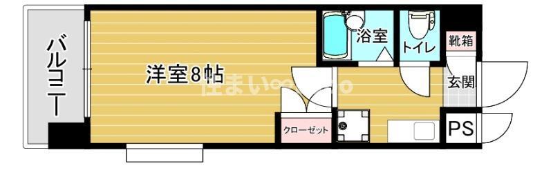 リファレンス吉塚(1K/6階)の間取り写真
