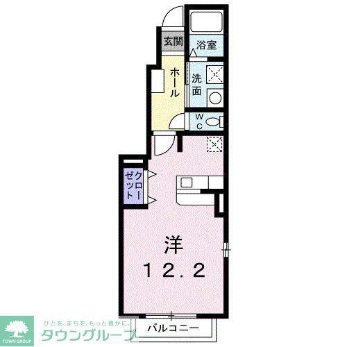 ユイ マール(ワンルーム/1階)の間取り写真