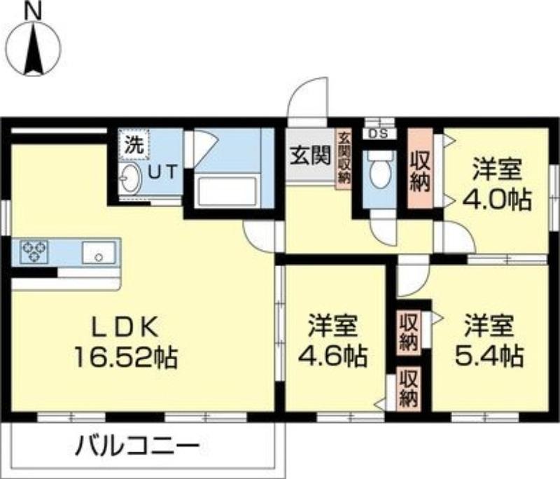 HS313(3LDK/4階)の間取り写真