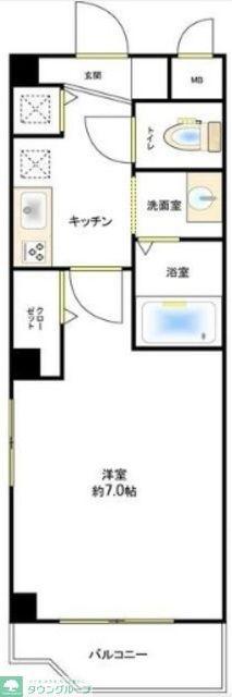 NEXT YOU(1K/1階)の間取り写真