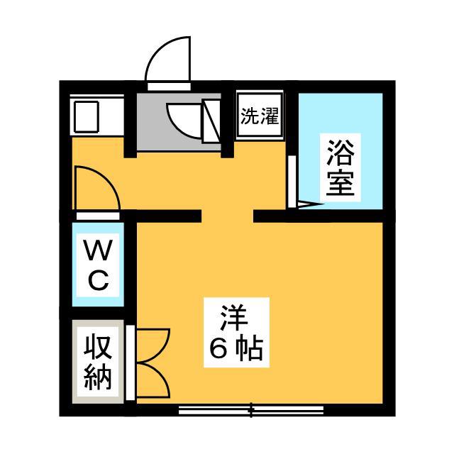 メゾンクレール(ワンルーム/2階)の間取り写真