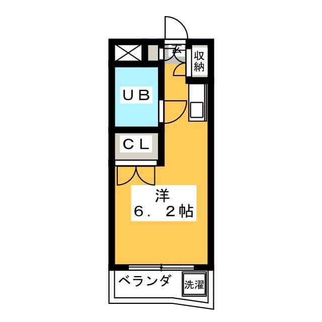 ユースフル八丁畷(ワンルーム/3階)の間取り写真