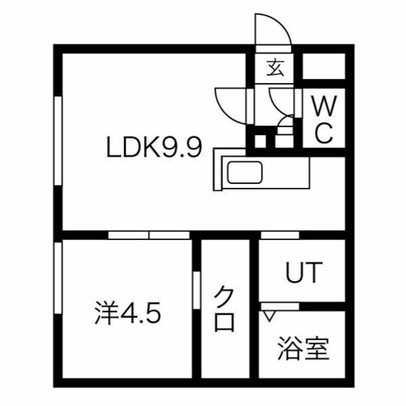 KOTI(1LDK/3階)の間取り写真