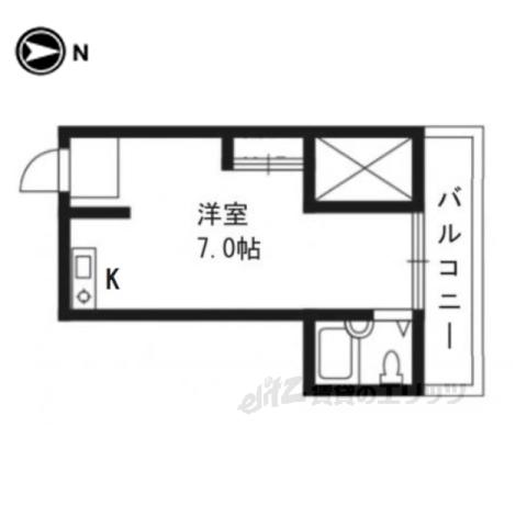 第1レジデンス春田(1K/3階)の間取り写真