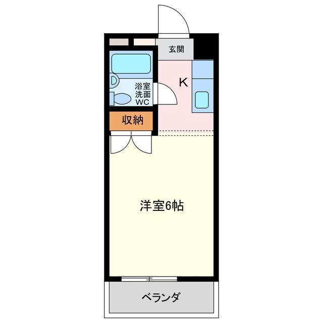 コーポ三樹(ワンルーム/2階)の間取り写真