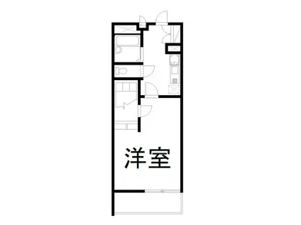 レオパレスSOARERII(1K/4階)の間取り写真