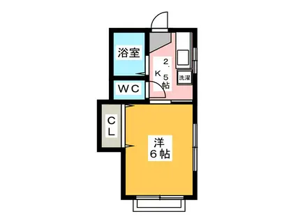 小原コーポ2号棟(1K/1階)の間取り写真