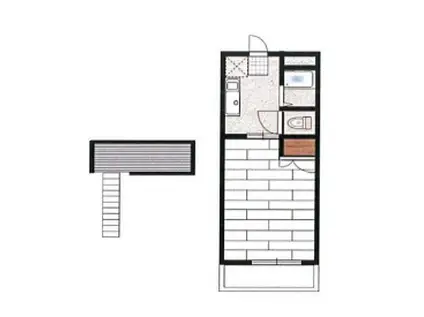 サンシャイン川内(1K/1階)の間取り写真