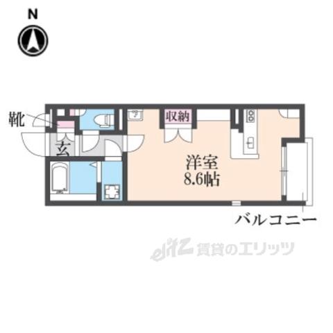 レオネクスト久々知Ⅲ(ワンルーム/2階)の間取り写真
