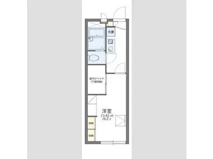 レオパレスリバーサイド室町(1K/1階)の間取り写真