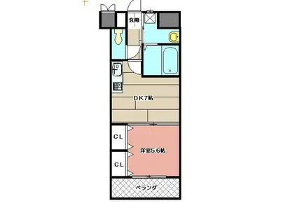 SUN SHINE CITY(1DK/6階)の間取り写真