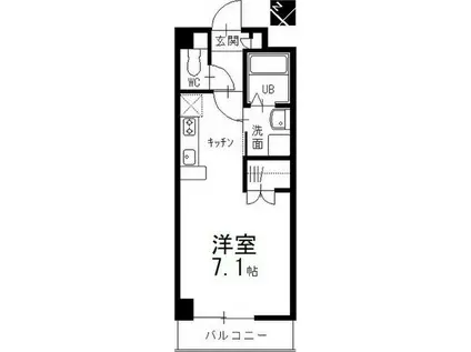 アネシス(ワンルーム/3階)の間取り写真