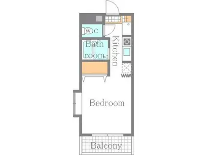 日神パレステージ宇部512(1K/5階)の間取り写真