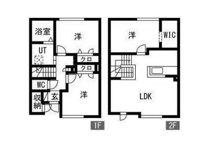 ガーデンフォレスト平岡(3LDK/1階)の間取り写真