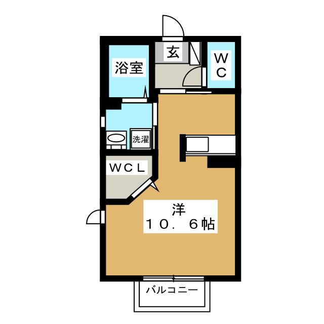 MONTE LEOR(ワンルーム/2階)の間取り写真