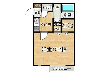N RESIDENCE(1K/1階)の間取り写真