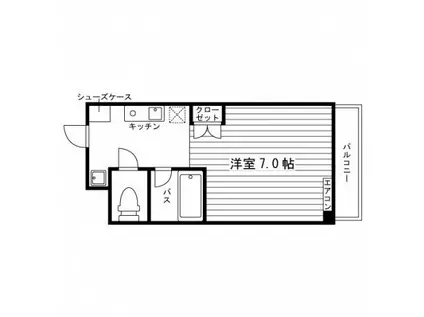 アブレスト西大路町(ワンルーム/4階)の間取り写真