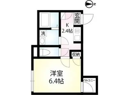 ドエルシバマタ(1K/1階)の間取り写真