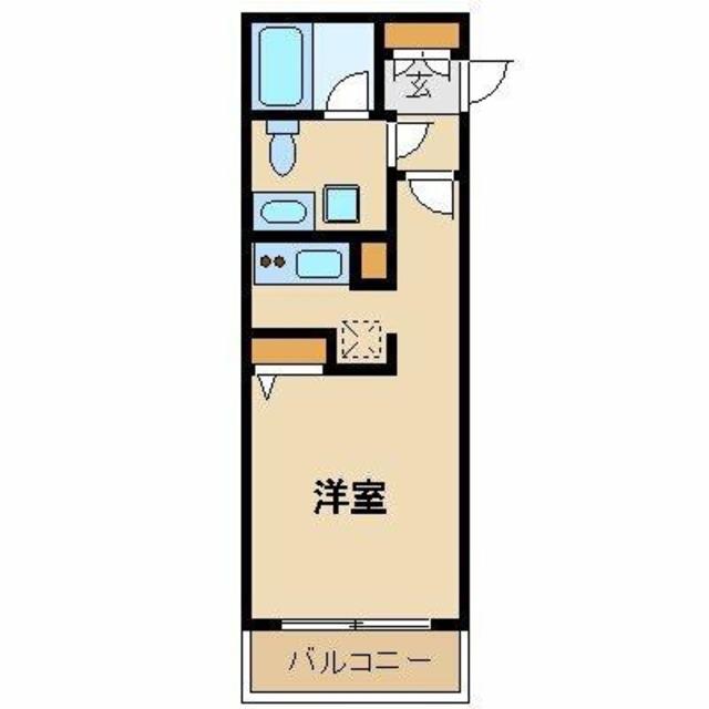 プライム学芸大学(ワンルーム/1階)の間取り写真