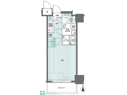 フェニックス西参道タワー(1K/6階)の間取り写真