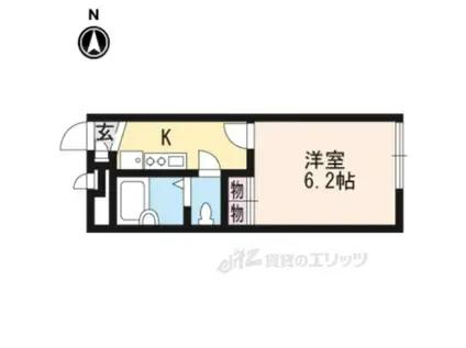 レオパレスプロスパ(1K/1階)の間取り写真
