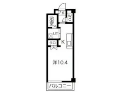 セントレアコートII(ワンルーム/3階)の間取り写真