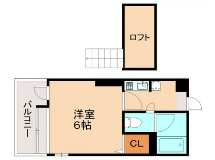 ピュアドーム高宮アクセラ(1K/8階)の間取り写真