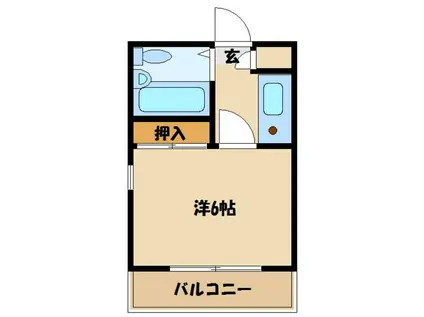 ホワイトハウス新百合ヶ丘(1K/3階)の間取り写真