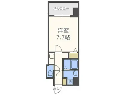S-RESIDENCE緑橋駅前(1K/5階)の間取り写真