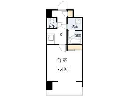 PIECE CHARMANTE FUKUSHIMA(1K/5階)の間取り写真