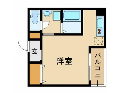 グラン・ドミール仙台駅東(ワンルーム/9階)の間取り写真