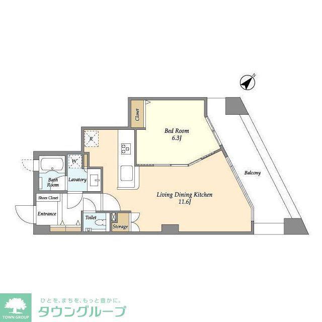 グランド・ルー学芸大学(1LDK/2階)の間取り写真