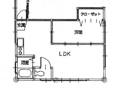 レジデンスこやま(1LDK/2階)の間取り写真