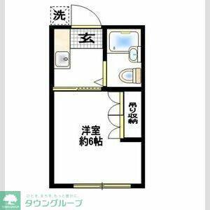 エンゼル西生田(1K/2階)の間取り写真