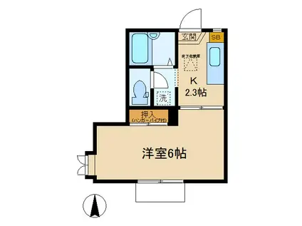 アーバン・クレスト(1K/1階)の間取り写真