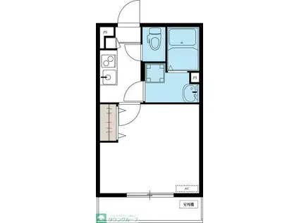 リブリ・OGW蕨(1K/2階)の間取り写真
