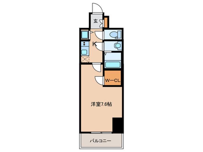 エスリード名古屋 STATION CENTRAL(1K/6階)の間取り写真
